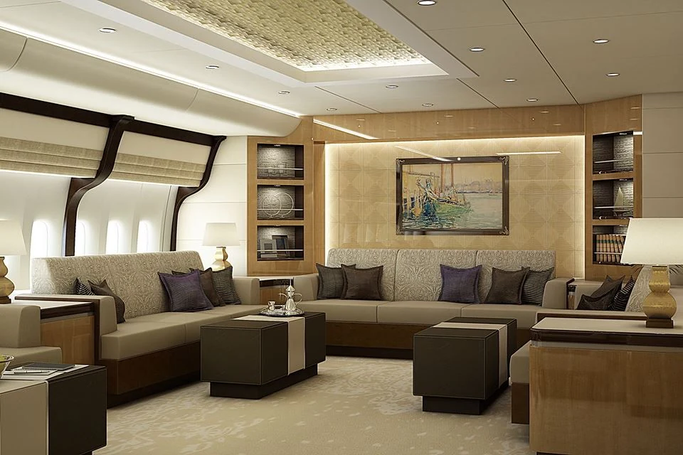 This $600M Private Jumbo Jet Is More Penthouse Than Plane